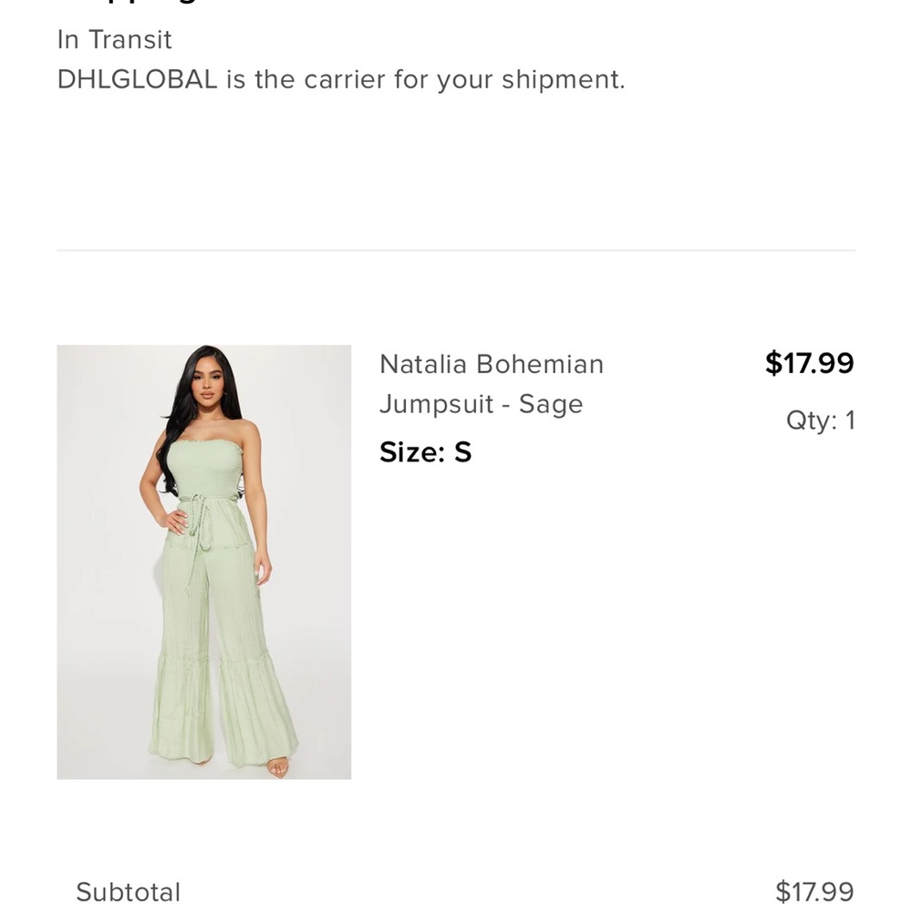 Sage jumpsuit
